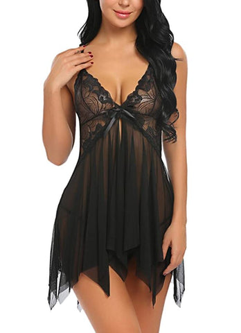 Women's Lace BabyDoll Lingerie Sleepwear