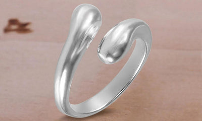 Tear Drop Ring in Sterling Silver
