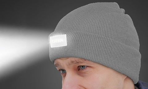 LED Headlamp Beanie for Men and Women
