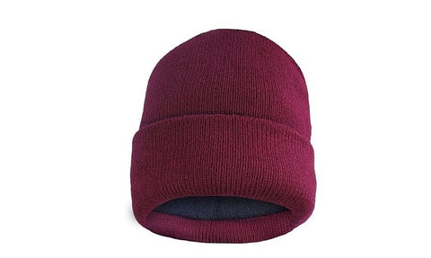 Fleece Lined Fold Over Thermal Winter Hat