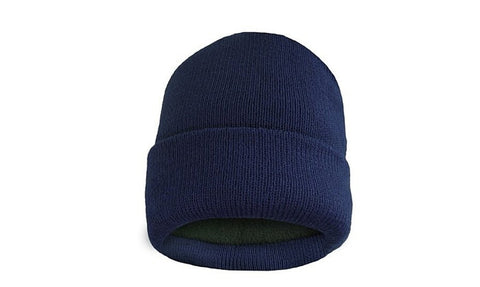 Fleece Lined Fold Over Thermal Winter Hat