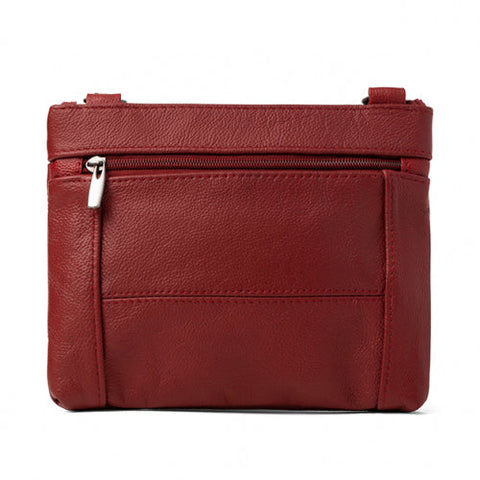 Super Soft Leather Wide Crossbody Bag - 5 Colors