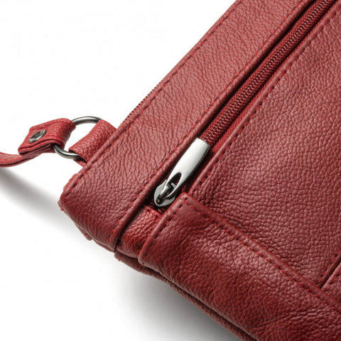 Super Soft Leather Wide Crossbody Bag - 5 Colors