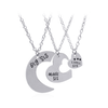 Sisters Big Sis Middle Sis Little Sis Hearts Necklace