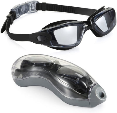 Anti-Fog Unisex Swim Goggles with Protective Case- 3 Colors
