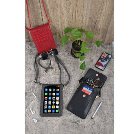 Cellphone Crossbody Touch-Screen Unisex Purse Wallet