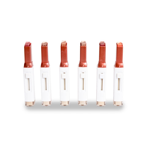 Double Color Waterproof Shimmery High Pigment Eye Shadow Stick