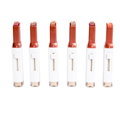 Double Color Waterproof Shimmery High Pigment Eye Shadow Stick