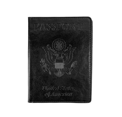 Leather Crossbody Bag with CDC Passport Holder- 5 Colors