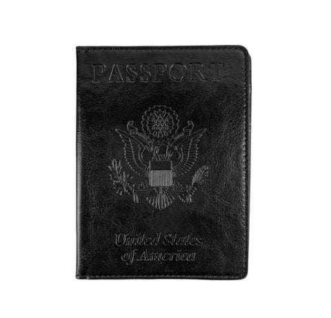 Leather Crossbody Bag with CDC Passport Holder- 5 Colors