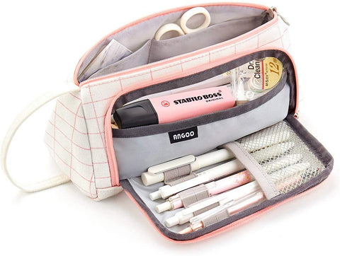 Multi-Compartment Large Capacity Pencil Case Pouch