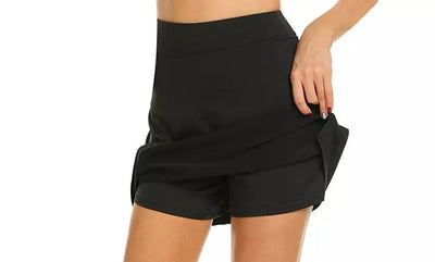 Women’s Active Stretch Running Sports Tennis Skirt