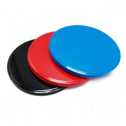 Sport Core Dual-Sided Exercise Gliding Disc & Non-Slip Yoga Stability Ball with Inflator