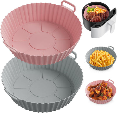 Set of 2 Reusable Silicone Air Fryer Liners