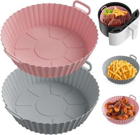 Set of 2 Reusable Silicone Air Fryer Liners