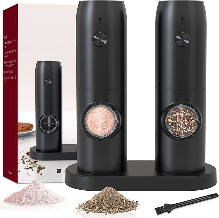 Electric Set of 2 Salt and Pepper Grinder