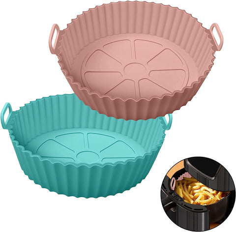 Set of 2 Reusable Silicone Air Fryer Liners