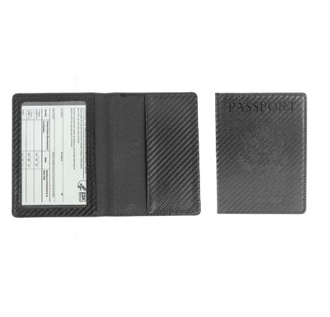 Passport Holder with CDC Vaccination Card Protector - 13 Colors
