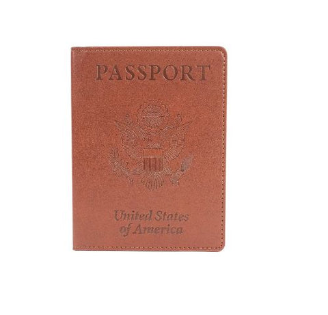 Passport Holder with CDC Vaccination Card Protector - 13 Colors