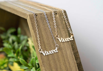 “vaxed” pendant necklace