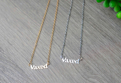 “vaxed” pendant necklace